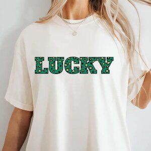Graphic Lucky Clover Tee, Saint Patricks Day Gifts, St Patricks Day Shirt